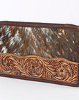 American Darling Hand Tooled Hair On Genuine Leather Women Bag Western Handbag Purse