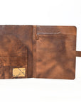 American Darling Portfolio Bag Hand Tooled Crocodile embossed Genuine Leather women bag western handbag purse