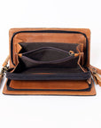 KBM101C Ohlay Western Genuine Leather Hand Tooled Women Organiser Bags
