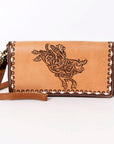 Ohlay Bags KBM101E Organiser Hand Tooled Genuine Leather Women Bag Western Handbag Purse