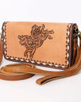 Ohlay Bags KBM101E Organiser Hand Tooled Genuine Leather Women Bag Western Handbag Purse