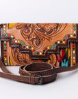 American Darling Hand Tooled Genuine Leather Women Bag Western Handbag Purse