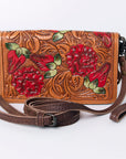 American Darling ORGANISER Upcycled Wool Genuine Leather women bag western handbag purse