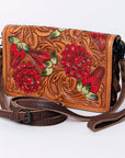 American Darling ORGANISER Upcycled Wool Genuine Leather women bag western handbag purse