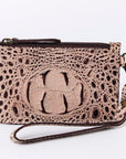 American Darling Crocodile Embossed Genuine Leather Women Bag Western Handbag Purse