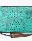 American Darling Crocodile Embossed Genuine Leather Women Bag Western Handbag Purse