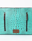 American Darling Crocodile Embossed Genuine Leather Women Bag Western Handbag Purse