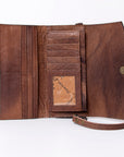 American Darling Wallet Hand Tooled Genuine Leather women bag western handbag purse