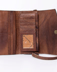 American Darling Wallet Hand Tooled Genuine Leather women bag western handbag purse