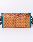 American Darling Wallet Hand Tooled Genuine Leather women bag western handbag purse
