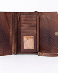 American Darling Wallet Hand Tooled Genuine Leather women bag western handbag purse