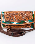 American Darling Wallet Hand Tooled Genuine Leather women bag western handbag purse