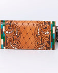 American Darling Wallet Hand Tooled Genuine Leather women bag western handbag purse