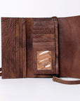 American Darling Wallet Hand Tooled Genuine Leather women bag western handbag purse