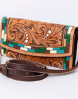 American Darling Wallet Hand Tooled Genuine Leather women bag western handbag purse