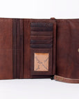 American Darling Wallet Hand Tooled Genuine Leather women bag western handbag purse