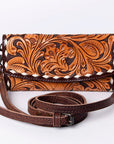 American Darling Wallet Hand Tooled Genuine Leather women bag western handbag purse