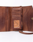 American Darling Wallet Hand Tooled Genuine Leather women bag western handbag purse