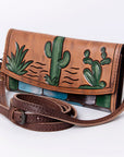 American Darling Wallet Hand Tooled Genuine Leather women bag western handbag purse