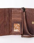 American Darling Wallet Hand Tooled Genuine Leather women bag western handbag purse