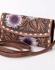 American Darling Wallet Hand Tooled Genuine Leather women bag western handbag purse