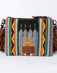American Darling Saddle Blanket Genuine Leather Women Bag Western Handbag Purse