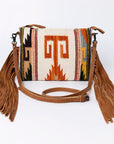 American Darling Saddle Blanket Genuine Leather Women Bag Western Handbag Purse