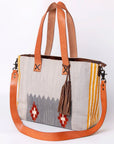 American Darling Tote Saddle Blanket Genuine Leather Women Bag Western Handbag Purse