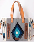 American Darling Tote Saddle Blanket Genuine Leather Women Bag Western Handbag Purse