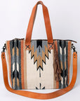 American Darling Tote Saddle Blanket Genuine Leather Women Bag Western Handbag Purse