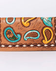 American Darling Clutch Hand Tooled Genuine Leather Women Bag Western Handbag Purse