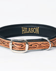 HILASON Western Genuine Leather Heavy Duty Hand Painted Dog Collar