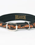 HILASON Western Genuine Leather Heavy Duty Hand Painted Dog Collar