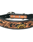 HILASON Western Genuine Leather Heavy Duty Hand Painted Dog Collar