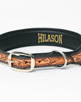 HILASON Western Genuine Leather Heavy Duty Hand Painted Dog Collar