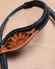 COMFYTACK Western Horse Headstall Breast Collar Tack Genuine American Leather