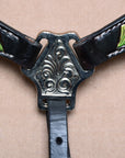 COMFYTACK Western Horse Headstall Breast Collar Tack Genuine American Leather