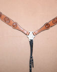 COMFYTACK Western Horse Headstall Breast Collar Tack Genuine American Leather