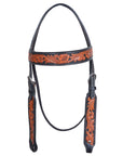 COMFYTACK Western Horse Headstall Breast Collar Tack Genuine American Leather