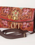 American Darling Hand Tooled Genuine Leather Women Bag Western Handbag Purse