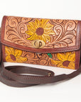 American Darling Hand Tooled Genuine Leather Women Bag Western Handbag Purse