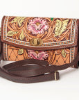 American Darling Hand Tooled Genuine Leather Women Bag Western Handbag Purse