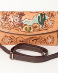 American Darling Hand Tooled Genuine Leather Women Bag Western Handbag Purse