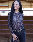 GIDDY UP MESH LAYERING TOP