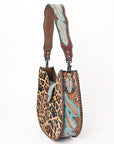 American Darling Hobo Hand Tooled Hair-On Genuine Leather women bag western handbag purse