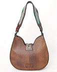 American Darling Hobo Hand Tooled Hair-On Genuine Leather women bag western handbag purse