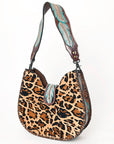 American Darling Hobo Hand Tooled Hair-On Genuine Leather women bag western handbag purse