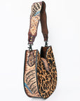 American Darling Hobo Hand Tooled Hair-On Genuine Leather women bag western handbag purse