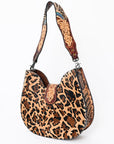 American Darling Hobo Hand Tooled Hair-On Genuine Leather women bag western handbag purse