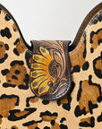 American Darling Hobo Hand Tooled Hair-On Genuine Leather women bag western handbag purse